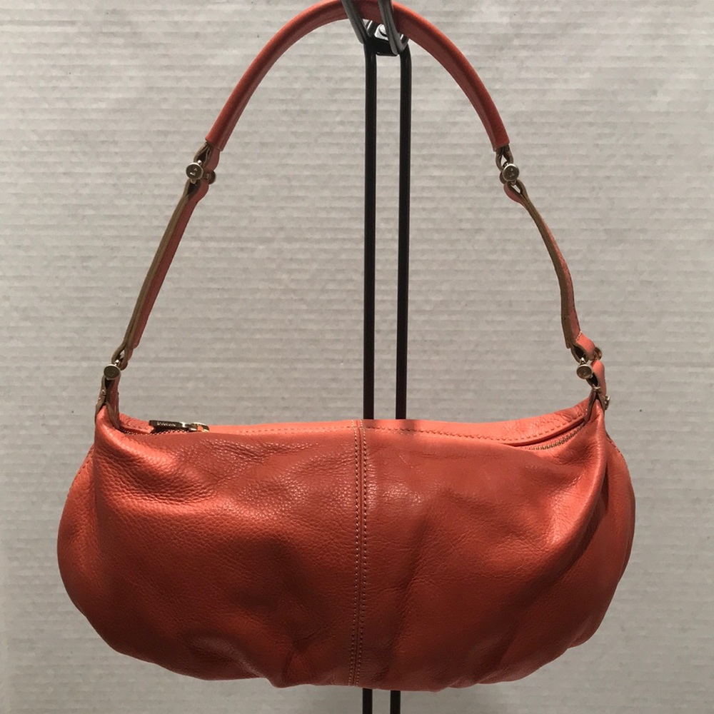 LC (Liz Claiborne) Orange Leather Shoulder Bag